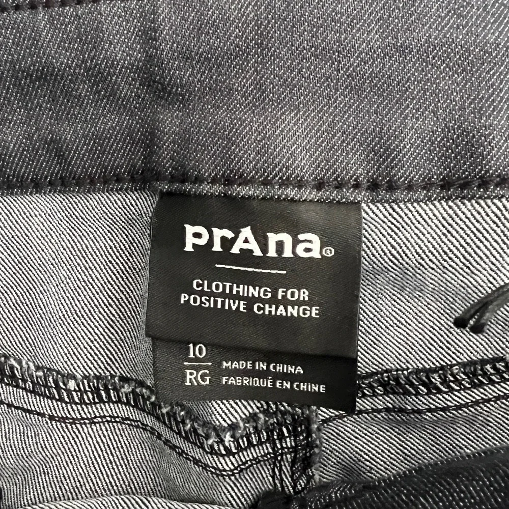 NWT Prana Women's 10 REG‎ Kayla High Rise Jeans Denim Solid Organic Stretch Gray